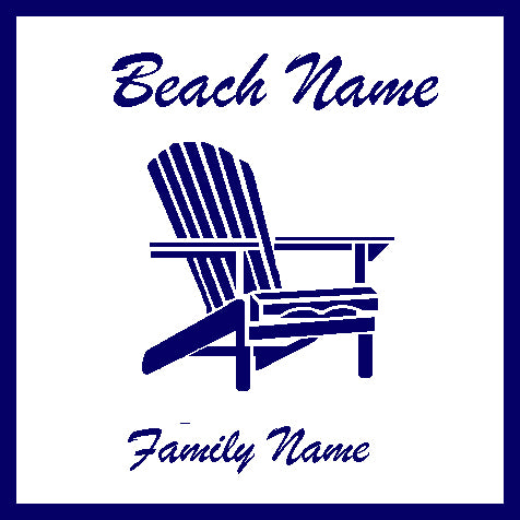 Custom Beach & Family Adirondack 50 x 60