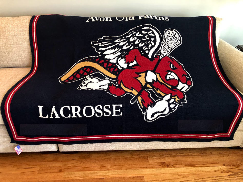 Avon Old Farms Custom LACROSSE Name & Number OR Year  60 x 50