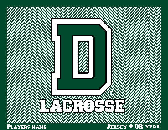 Dartmouth Men's Chevron Lacrosse Customized with Name and # OR Year