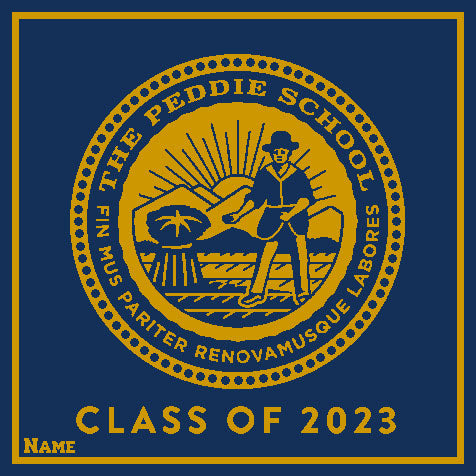 PEDDIE Seal Class of 2023 Customized with Name 50 x 60