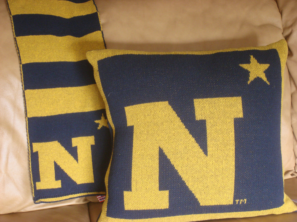 US Naval Academy N Star Pillow