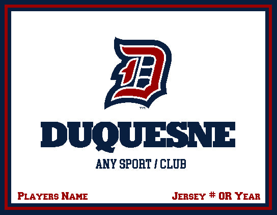 Custom Duquesne Any Sport  / Club  Natural  60 x 50