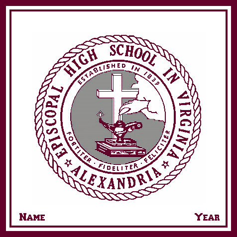 Episcopal HS Natural Base Seal Customized with Name and Year