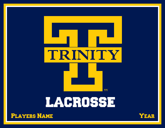 Custom Trinity Lacrosse Name and Year   60 x 50