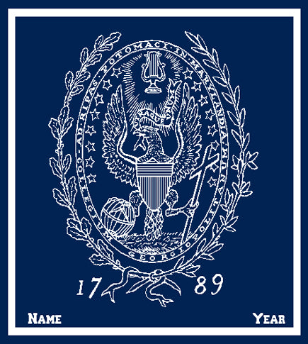 Custom Georgetown  SEAL Navy with Name and Year 50 x 60