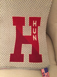 NEW The Hun School of Princeton Herringbone with Split  H  60 x 50