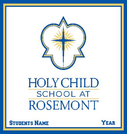 Holy Child School at Rosemont - Quatrefoil logo - Natural Customized with Name & Year 60 x 50