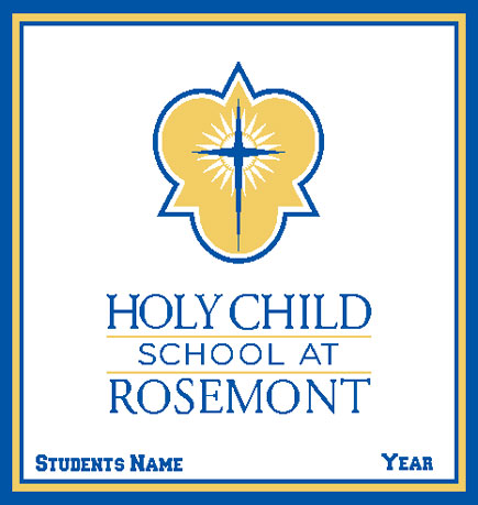 Holy Child School at Rosemont - Quatrefoil logo -Yellow  Customized with your Name & Year 60 x 50