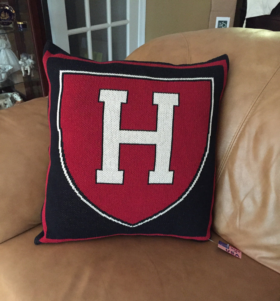 Harvard "H" Shield Pillow