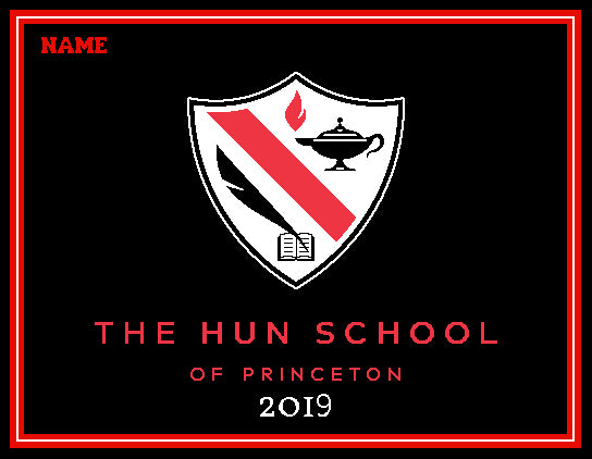 The Hun School of Princeton Blanket  2019 Customized with Name