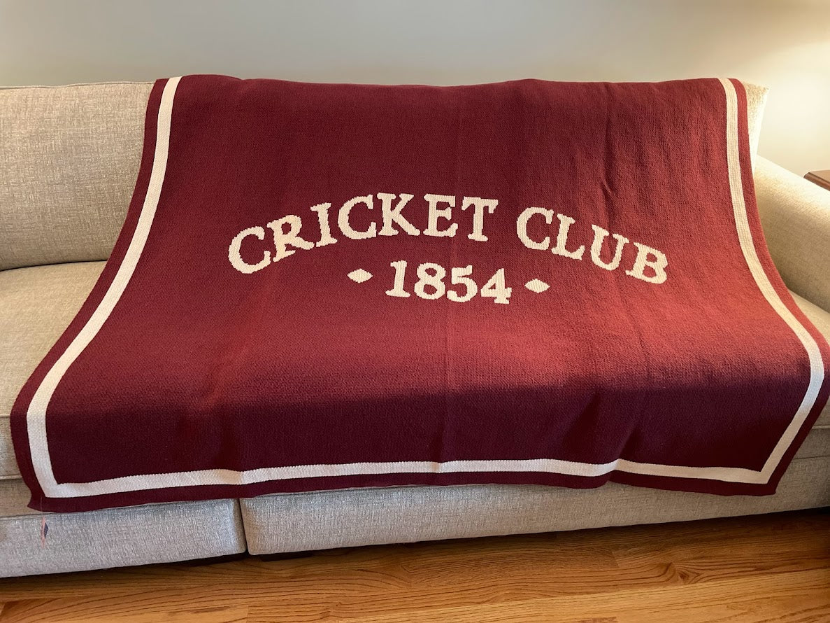 Philadelphia Cricket Club ARCHED 1854 Burgundy Base