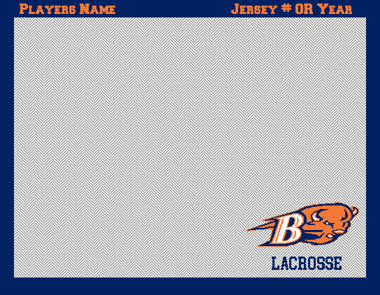 Bucknell Lacrosse Herringbone Customized with Name and # OR Year  60 x 50