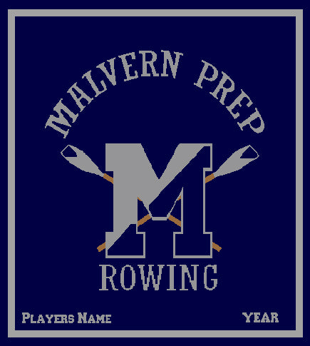 Malvern Rowing Blanket Customized Name & Year 50 x 60