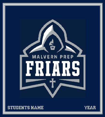 New Malvern FRIAR Customized with Name and Year 50 x 60