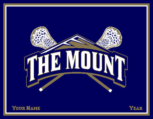 Mount St. Mary's MOUNT LAX Customized with  Name & Year 60 x 50