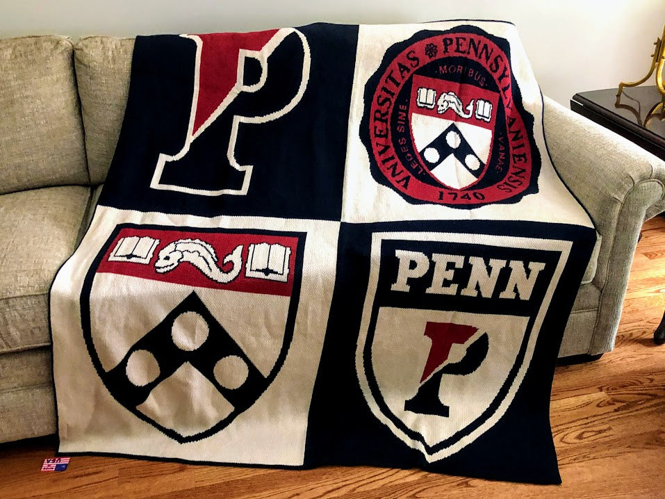 PENN Multi Logo Dorm, Office, Alumni, Tailgate Blanket