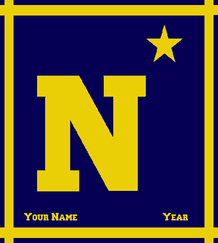 USNA N Star 50 x 60 Customized with Name and Company