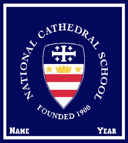 National Cathedral School Seal  Customized with Name and Year 50 x 60