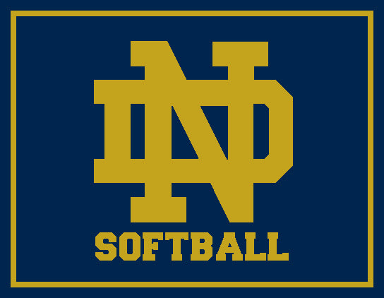 Notre Dame Softball Tailgate, Home or Dorm Room Monogram Blanket