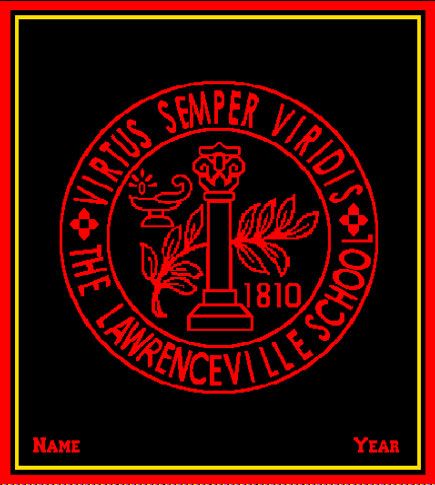 Lawrenceville School Seal  Customized with Name and Year 50 x 60