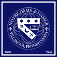 Academy of Notre Dame Seal  Customized with Name and Year 50 x 60