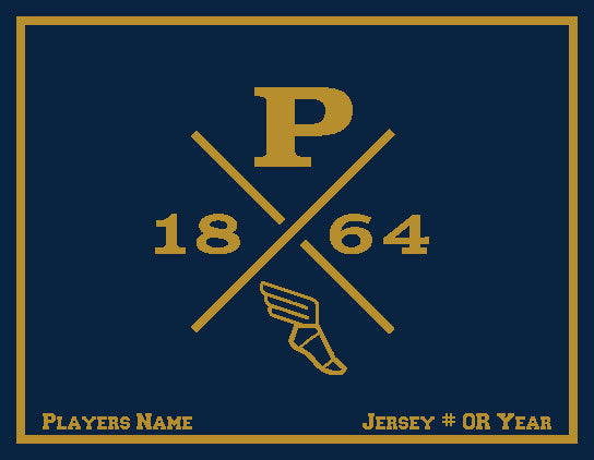Peddie Cross Country Blanket Customized Name & Number 60 x 50
