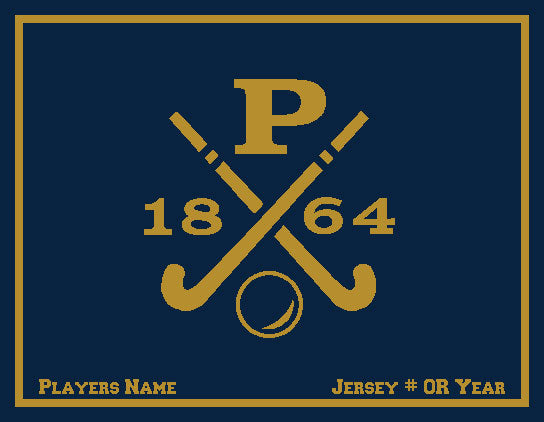 Peddie Field Hockey Blanket Customized Name & Number 60 x 50