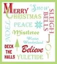 Christmas Words 57 x 67