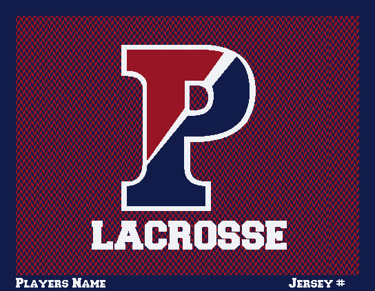 PENN Women's Chevron Lacrosse Customized with  Name & Number 60 x 50