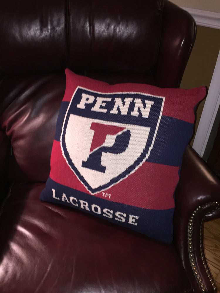 PENN Striped Lacrosse Pillow