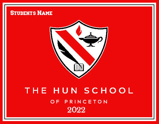 The Hun School of Princeton Blanket  2023 Customized with Name
