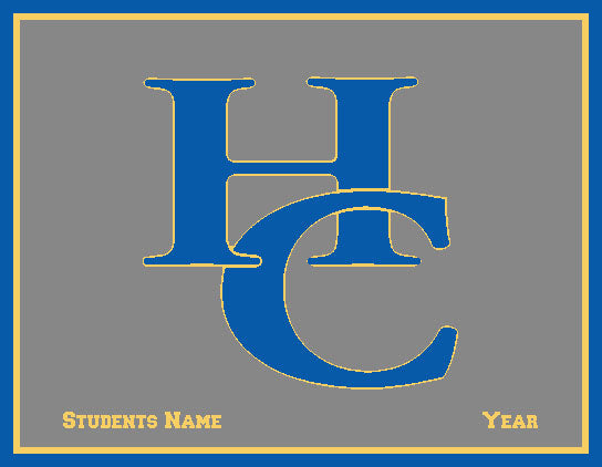 Holy Child School at Rosemont - HC - Grey Base Customized with Name & Year 60 x 50
