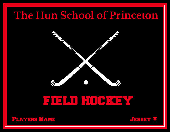 The Hun School  Field Hockey Blanket Customized Name & Year 60 x 50
