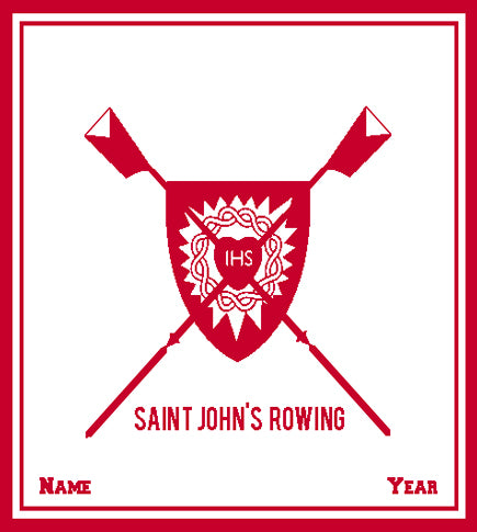 Custom St. John's Rowing Crest  50 x 60
