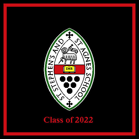 St. Stephen & St. Agnes School Black Base Seal Class of 2022