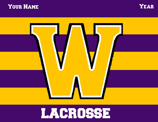 Williams College Striped Men's Lax Name & Year