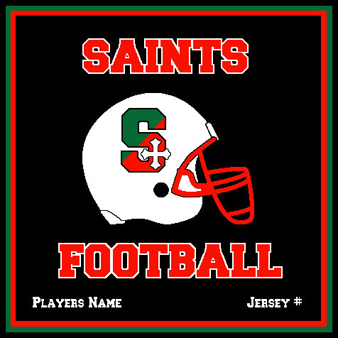 SSSA Football Blanket 50 x 60  Customized Name & Number