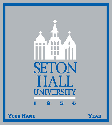 Custom Seton Hall Grey 50 x 60