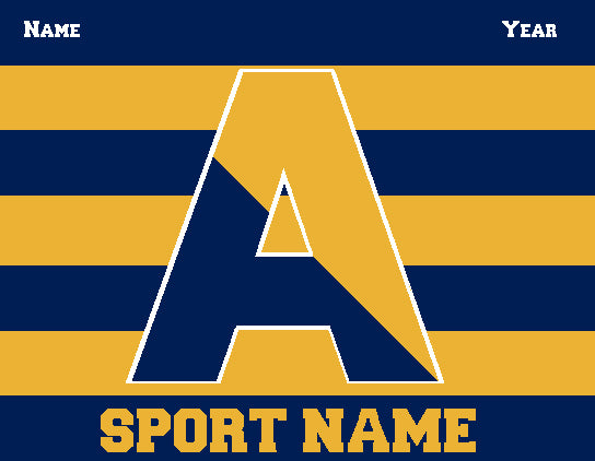 Custom Agnes Irwin Striped Athletic Any SPORT Name and Year 60 x 50