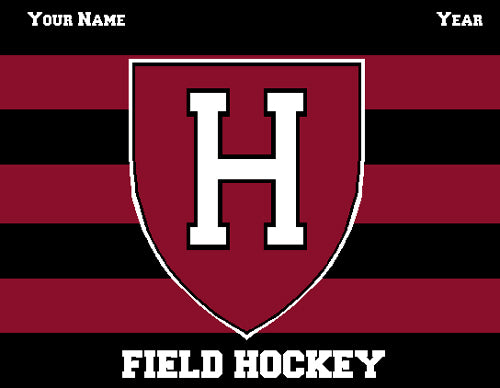 Custom Harvard FH Striped  60 x 50 Name and Number