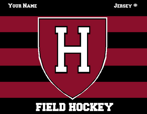 Custom Harvard FH Striped 60 x 50 Name and Number