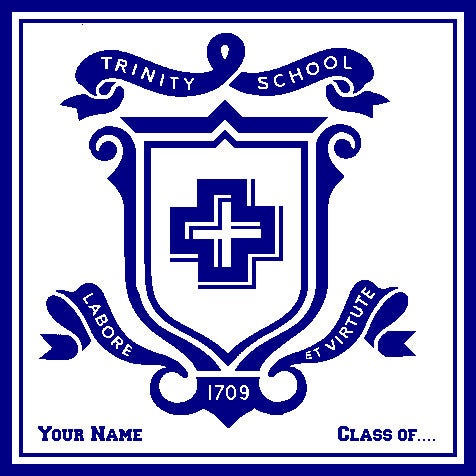 Trinity School Natural Base Seal Blanket Customized with Name & Year