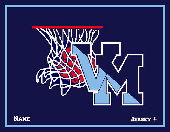 Customized Villa Maria Academy Basketball with your Name and Number