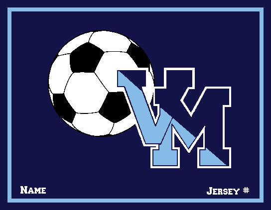 Customized Villa Maria Academy Soccer with your Name and Number