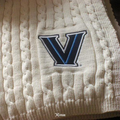 Villanova University Cable Blanket