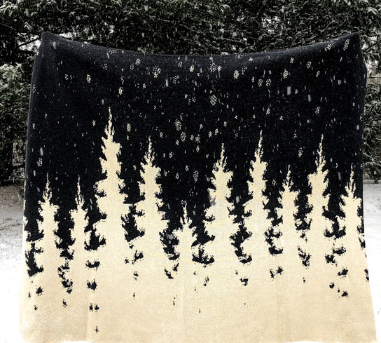 Winter Trees Blanket    60 x 50