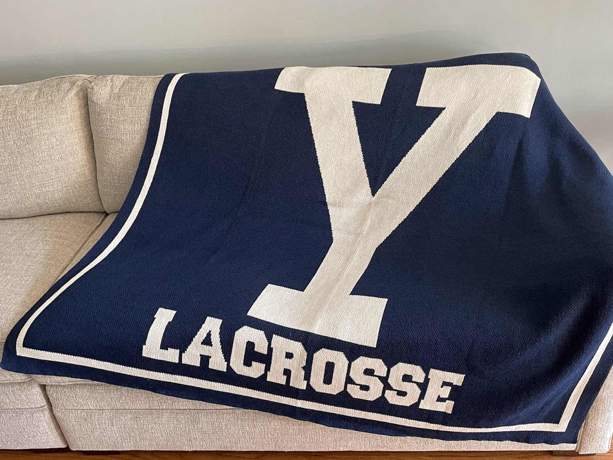 Yale NAVY Base  Lacrosse 60 x 50