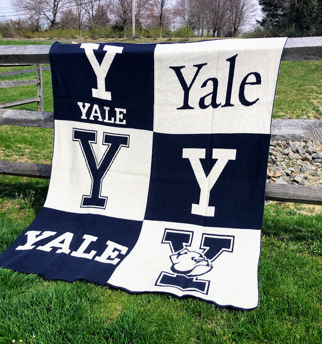 YALE Multi Logo Dorm, Office, Alumni, Tailgate Blanket